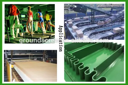 green long grip PVC Conveyor Belt