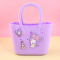 DIY Charms Silicone Tote Beach תיק קניות