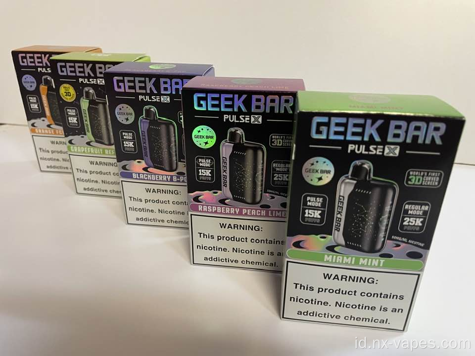 Lebih banyak rasa seleksi grosir geek bar 25k puffs