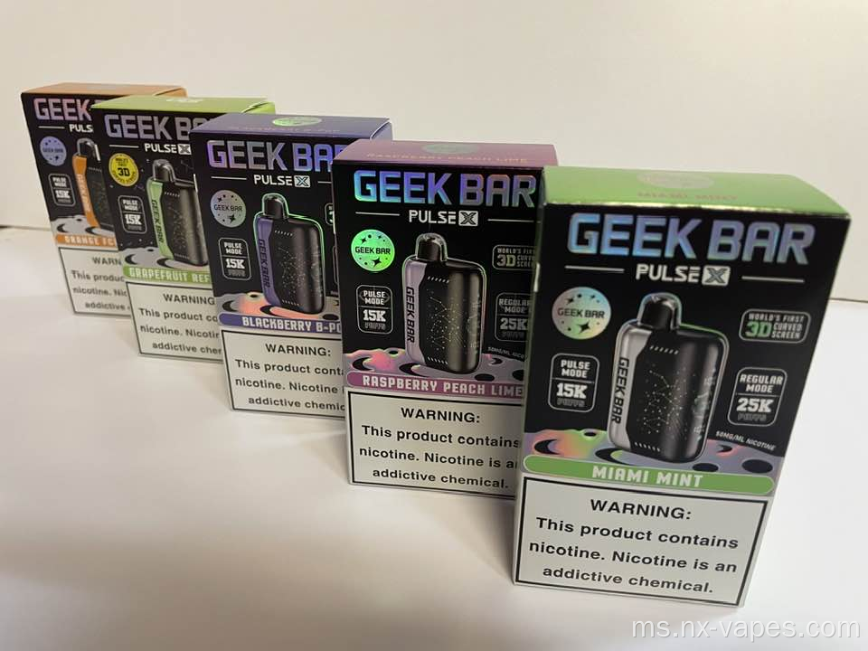 Lebih Banyak Perisa Pemilihan Geek Bar 25K Puffs