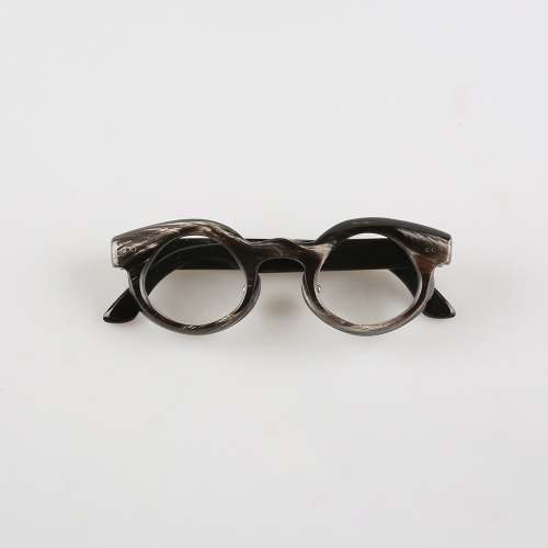 Irregular Round Buffalo Horn Eyeglasses