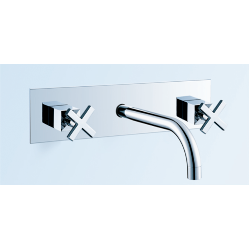 Finda Wall Mounted Basin Mixer Cross Handle ○