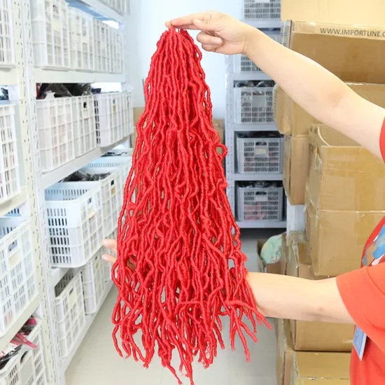 Julianna 18 24 36 Inch Wholesale Long Crochet Hair 21 Roots Faux Locs Loc Stocking Goddess Locs Crochet Synthetic Hair