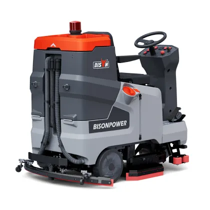 Bison Ride-On Driving Floor Scrubber