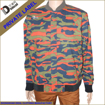 100%coton plain dyed winter jacket