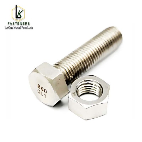 ASTM A193 B8 Болты с шестигранной головкой из нержавеющей стали для работы при высоких температурах