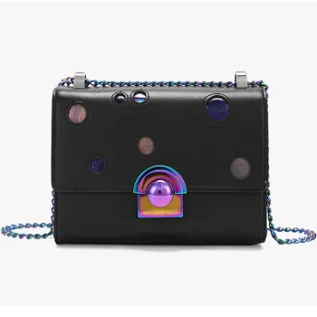 Hollow out and laser decorative cross body bag