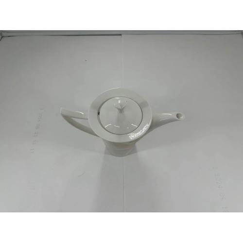 kettle Ceramic white with lid