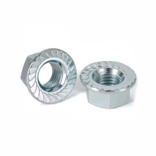 Blue white zinc Flange Nut 5/8