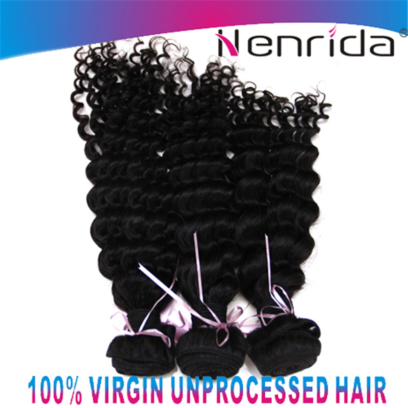 Best Grade 6A Unprocessed Malaysian Curly Virgin Hair Weaving, Deep Wave Curly Human Hair Weft Curly Hair Extension 100g/PCS