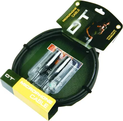 DML Series Guitar Cable Jack to Jack Black Nylon Jacket