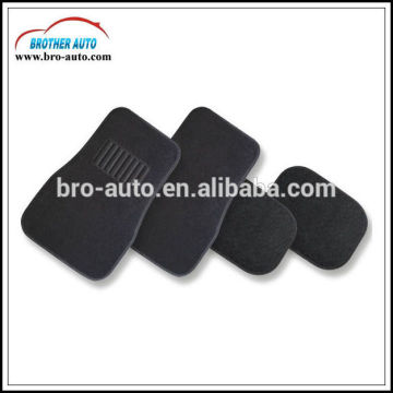 2015 hot sell universal size RUBBER pvc 4PCS black carpet car mat