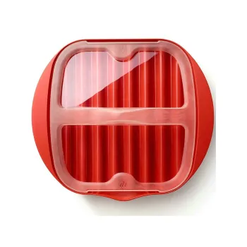 Efficient Microwave Bacon Maker: Lid Included for Convenient Cooking