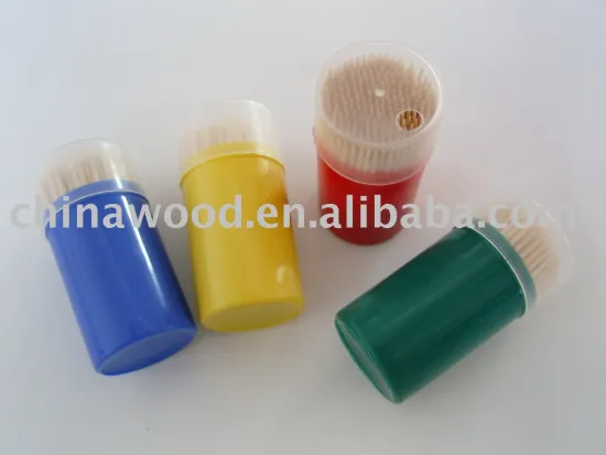 wooden toothpick -- 220pcs/PP tube