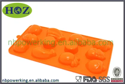 fruit shape silicone chocolate mold, silicone candy mold