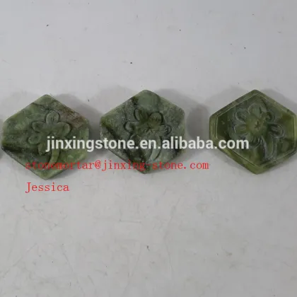 decorative jade /decorative stones /home decoration green marble /Heart-Shaped Stone Decorations