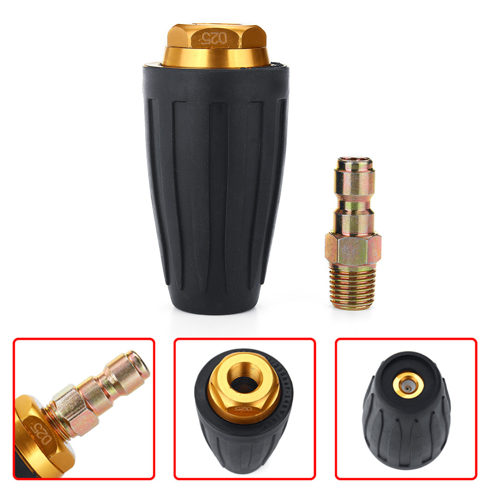 1/4 Quick Connect Rotating Turbo Nozzle 4000PSI Car Washer For High Pressure Washer Cleaner Accessory