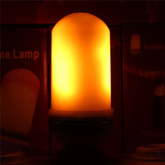 New product decoration light AC85-265V E27 6W led flickering flame bulb