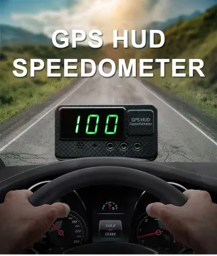 Digital Car GPS Speedometer C60S Speed Display KM/h MPH For Car Trucks Bike Motorcycle Head Up Display Car With Over Speed Alarm