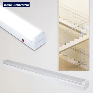 Dimmable Sensor Batten Lighting for Stairwell - 4ft LED Linear Light with Emergency Battery