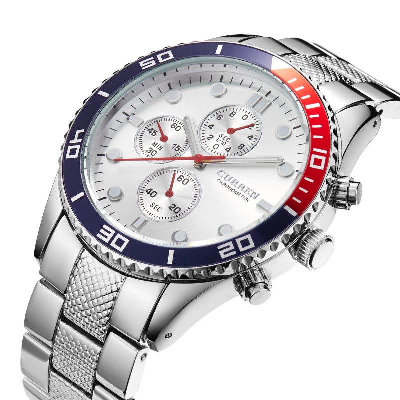 polish watch stainless steel belt quartz watch