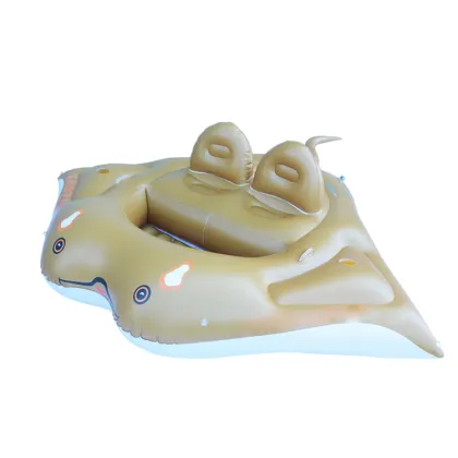 Motorized Manta Ray Toy: Inflatable Water Play Float for Kids and Adults