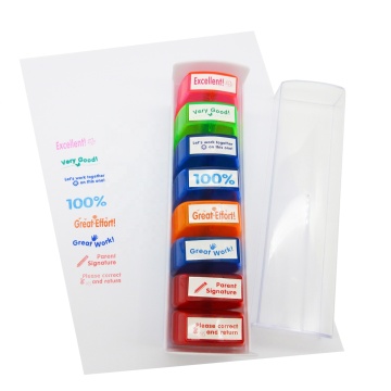 Wholesale Custom Design Promotional School Self Inking Funny Stamp for Teachers
