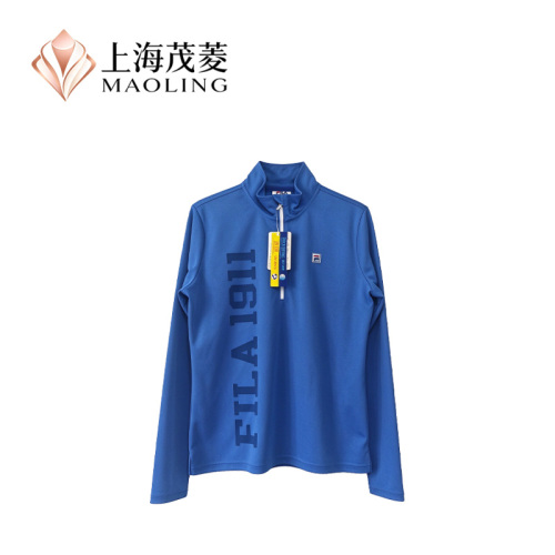 Sudadera tipo polo con tapeta y media cremallera