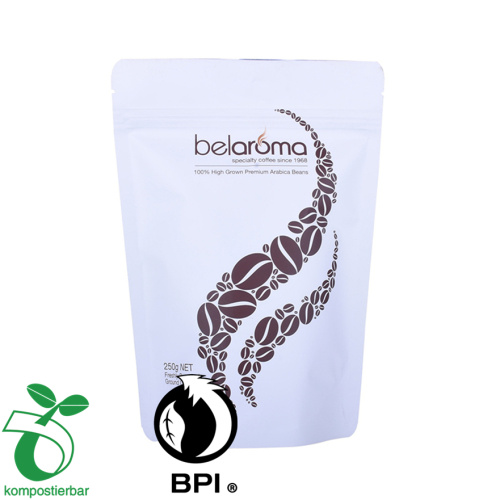 Vacu de alimentos compostáveis ​​biodegradáveis ​​sacos de pé selados para comida/chá/café