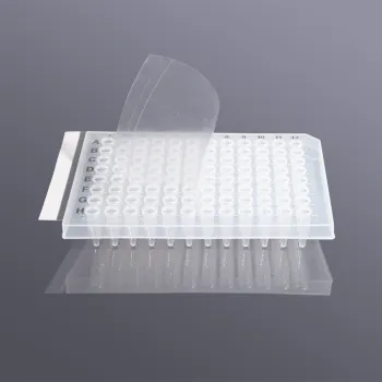 Transparent adhesive sealing film for qPCR
