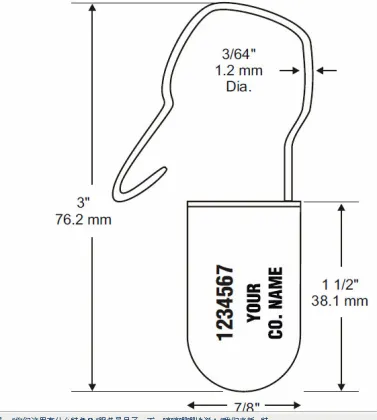 Padlock seals KD-203 padlock supplier