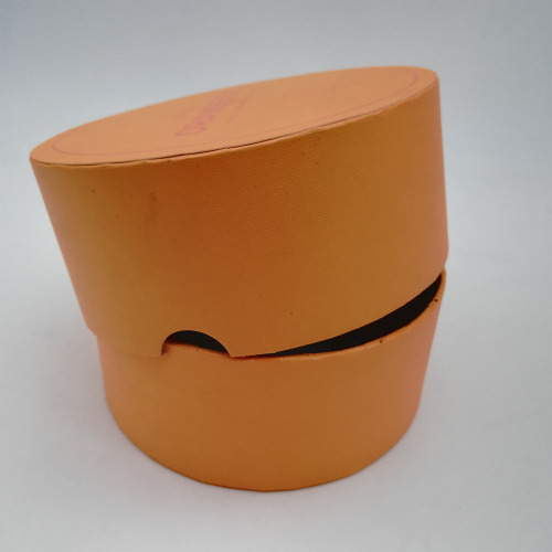Yellow Food Package Chocolate Round Paper Box