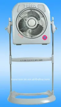12" Stand Rechargeable Fan W/ Ligh
