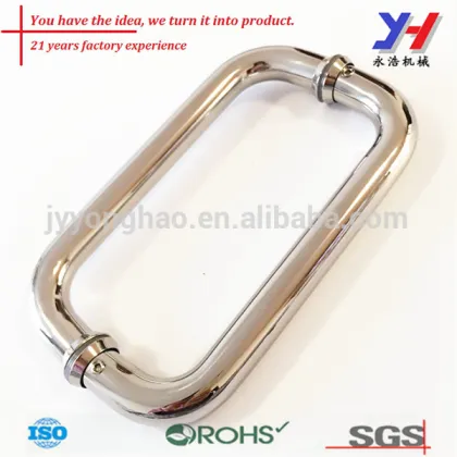 OEM ODM custom glass pull door handle, Glass pull shower door handle