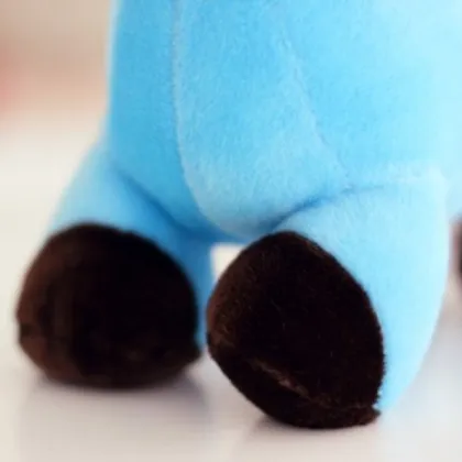 15cm Soft Blue Plush Donkey, Donkey Plush Toy, Stuffed Donkey Toy