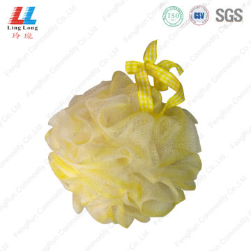 Elegant crafted flower luffa mesh sponge