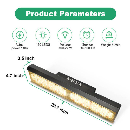 Full sepctrum under cabinet linear grow light bar