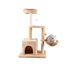Cat Tree has Scratching Toy with a Ball