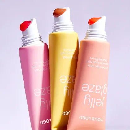 Custom Natural Fruit Flavor Vegan Lip Balm with Beeswax and Vitamin E