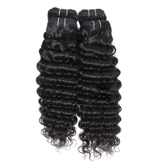 YueXiu Hair 10A Grade Unprocessed Peruvian Hair Deep Wave Weft Virgin Peruvian Human Hair Bundles In China Overnight Shipping