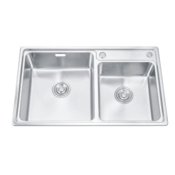 Chậu rửa bát đôi bằng thép không gỉ bền bỉ