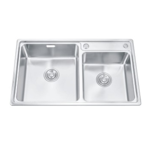 Chậu rửa bát đôi bằng thép không gỉ bền bỉ