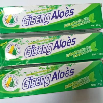 Giseng Aloe Toothpaste and Parodontax Clean Mint Toothpaste