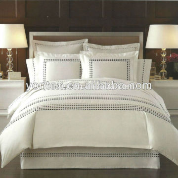100% Cotton White Hotel Bedding Linen