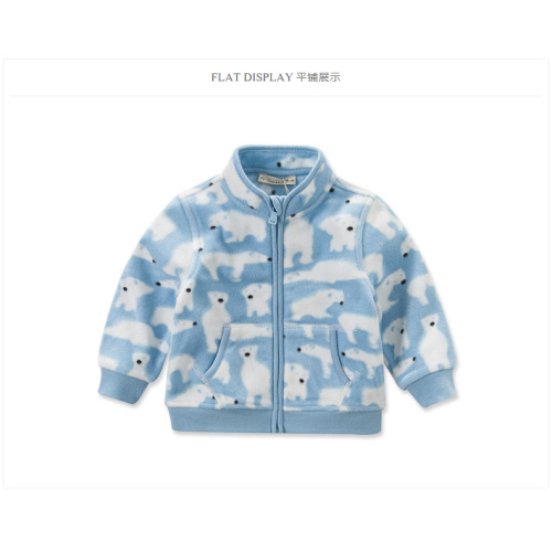 Fashion Print Fleece Coat