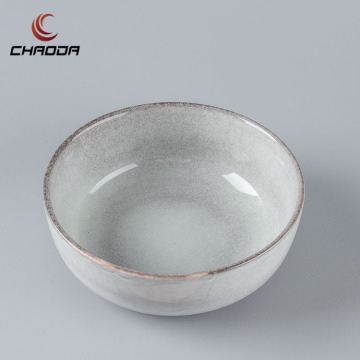 CHAODA 7 Inch Round Ceramic Microwave Safe Porcelain Ramen Bowl