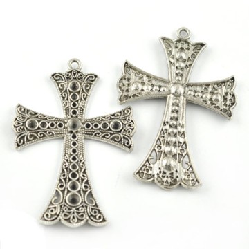 Pendant, Fashion Jewelry Crystal Cross Charm Religious Gold Pendant Designs Men, Pendant Necklace Wholesale Connector A22714