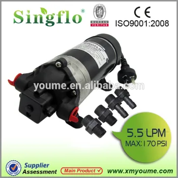 Singflo DP-160 160psi 5.5LPM 220v/12v high pressure sea water pump