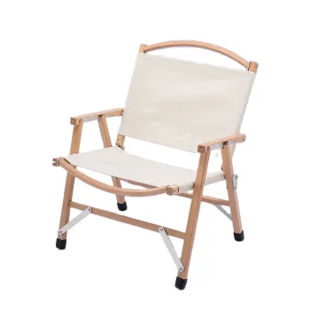 Portable Outdoor Camping Folding Kermit Chair Wooden Beach Picnic Stool