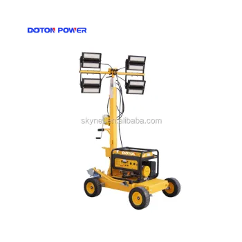 High Lumen Efficacy High Mast Working Light Tower For Night Lighting